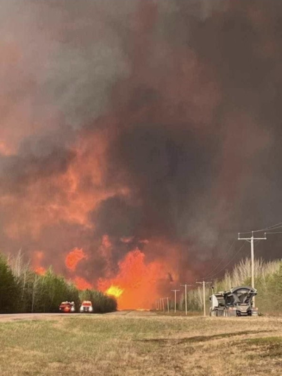 Wildfire near Buffalo Narrows, Sask.
