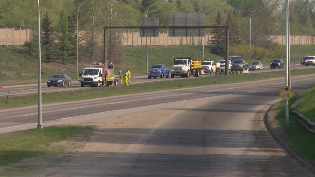 Circle Drive northbound is shut down Wednesday morning.