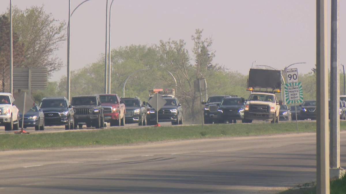 Circle Drive northbound is shut down Wednesday morning.