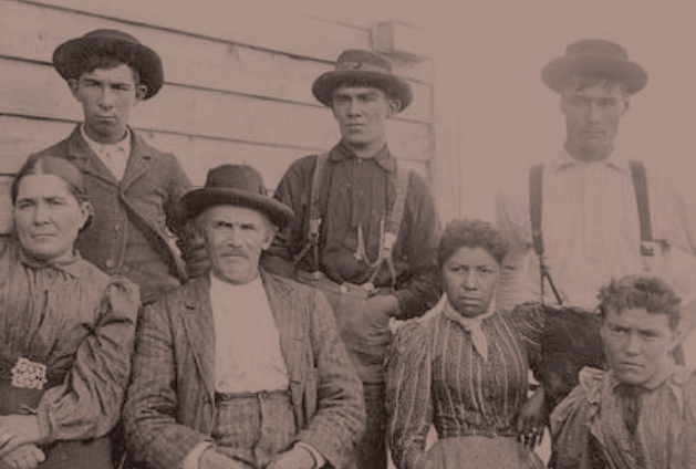A historical photo of First Nations people