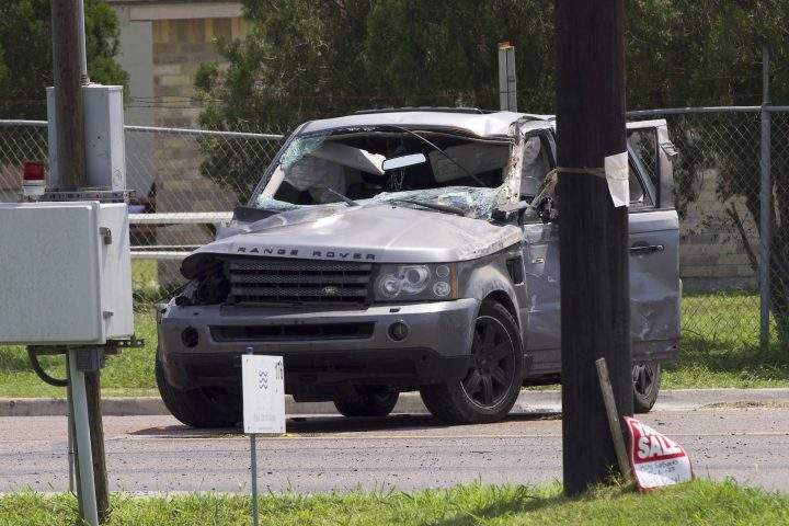 Texas bus stop crash