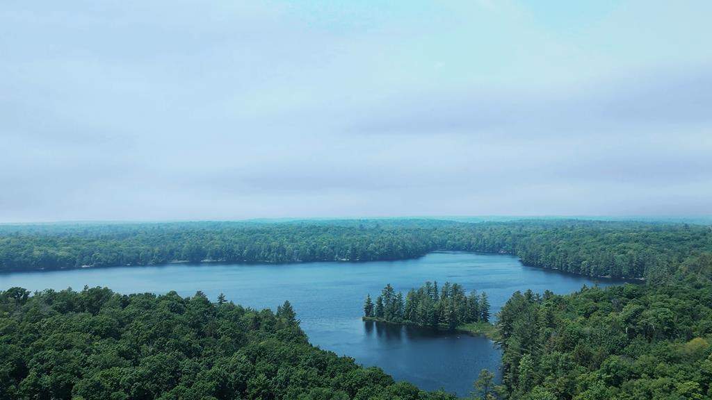 Bigwind Lake Provincial Park is shown in this handout aerial photo provided Ontario Parks. is revamping a provincial park in Muskoka, turning it into a year-round site with cabins and full-service facilities. Minister David Piccini says construction at Bigwind Lake Provincial Park is expected to start next fall. THE CANADIAN PRESS/HO-Ontario Parks 
**MANDATORY CREDIT **.