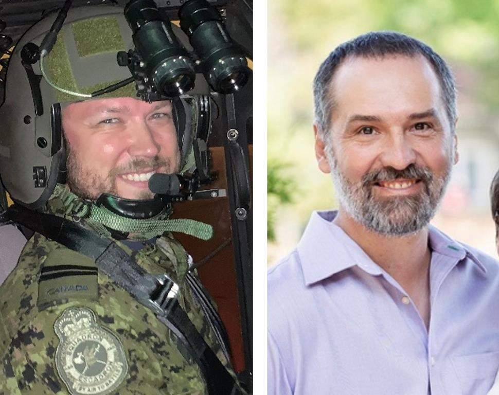 Captains David Domagala, left, and Marc Larouche are seen in a composite image of two undated handout photographs. THE CANADIAN PRESS/HO-DND, Larouche family, *MANDATORY CREDIT*