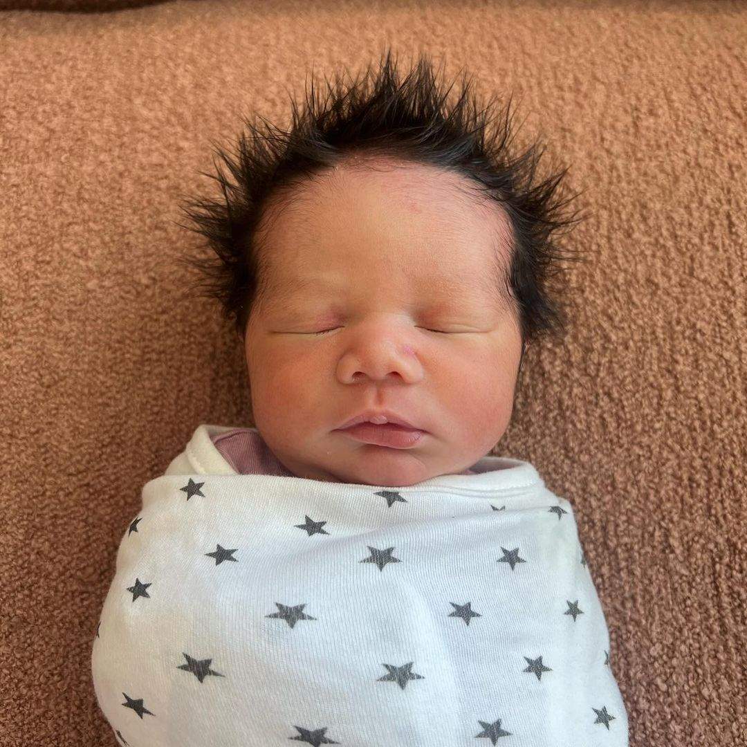 Photo of Wren Alexander Stephens, the newest born child of model Chrissy Teigen and singer John Legend.