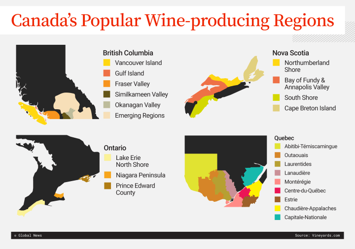 Canada's wine regions
