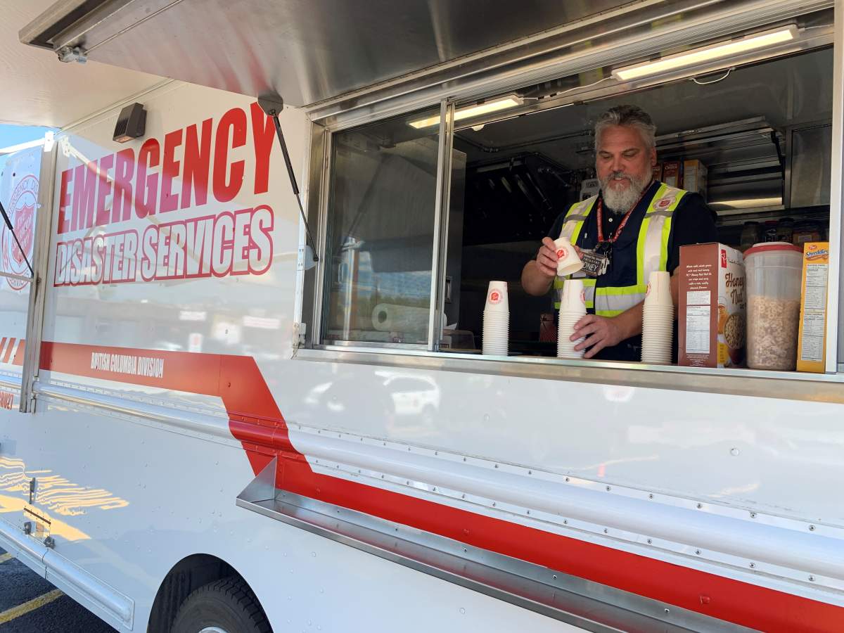 Rodney Runnalls of the Salvation Army in Kelowna says helping others during times of disasters can’t be beat; “it’s worth more than anything.”.