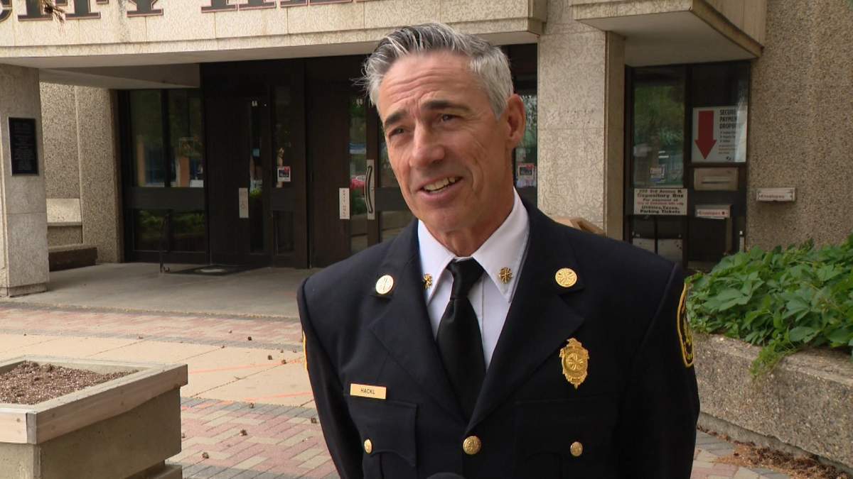 Saskatoon fire Chief Morgan Hackl.