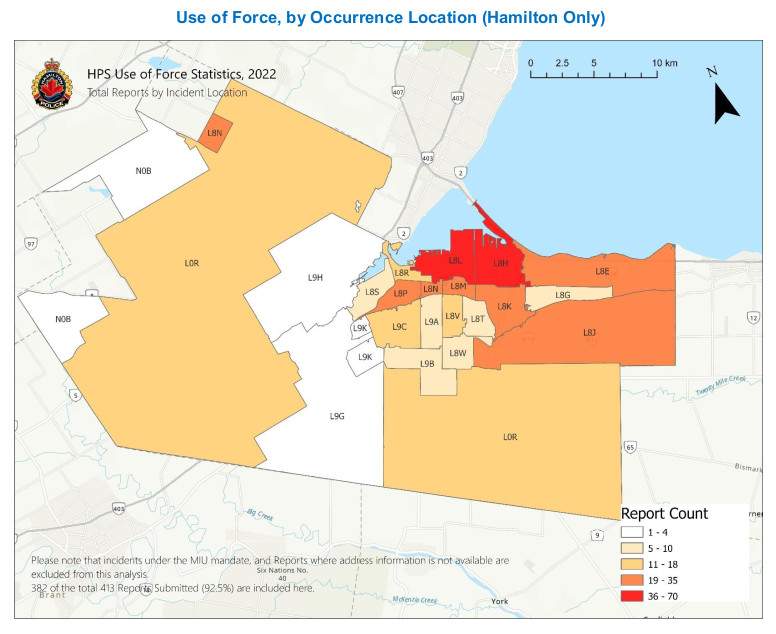 Use-of-force incidents involving Hamilton police up 7% in 2022: report - image
