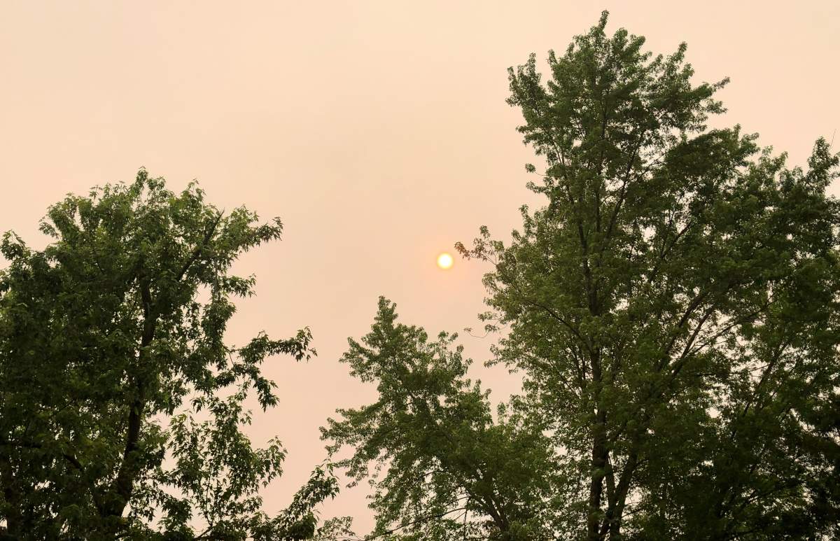 Smoke persists in the Peterborough area.