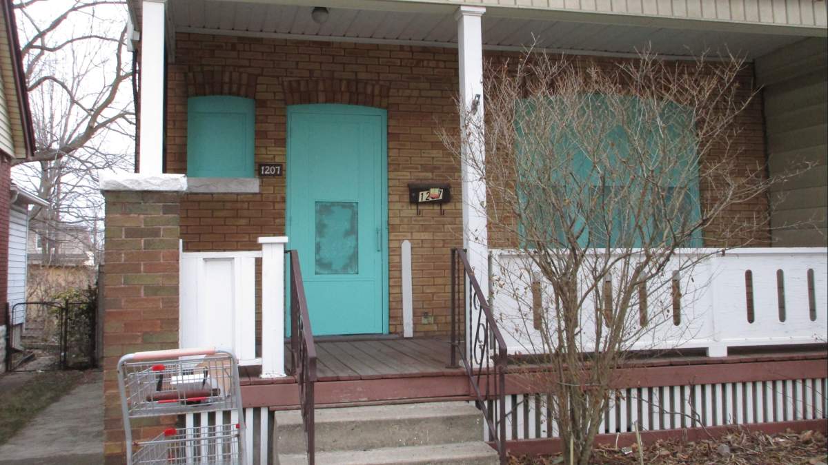 A home purchased along King Street east in Hamilton by Metrolinx to facilitate construction of the city's 14-kilometre LRT corridor running east-west across the lower city from McMaster University and Eastgate Square.