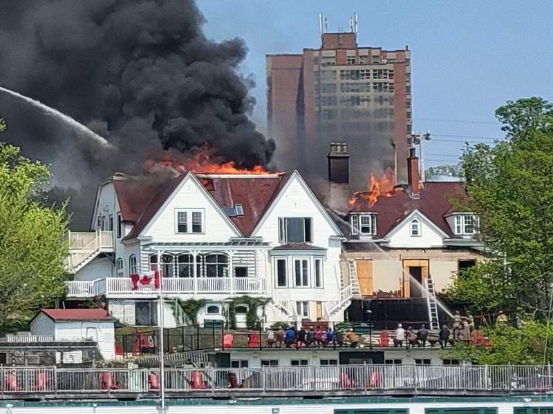 A fire reportedly has broken out at the Waegwoltic Club in Halifax on Wednesday afternoon.