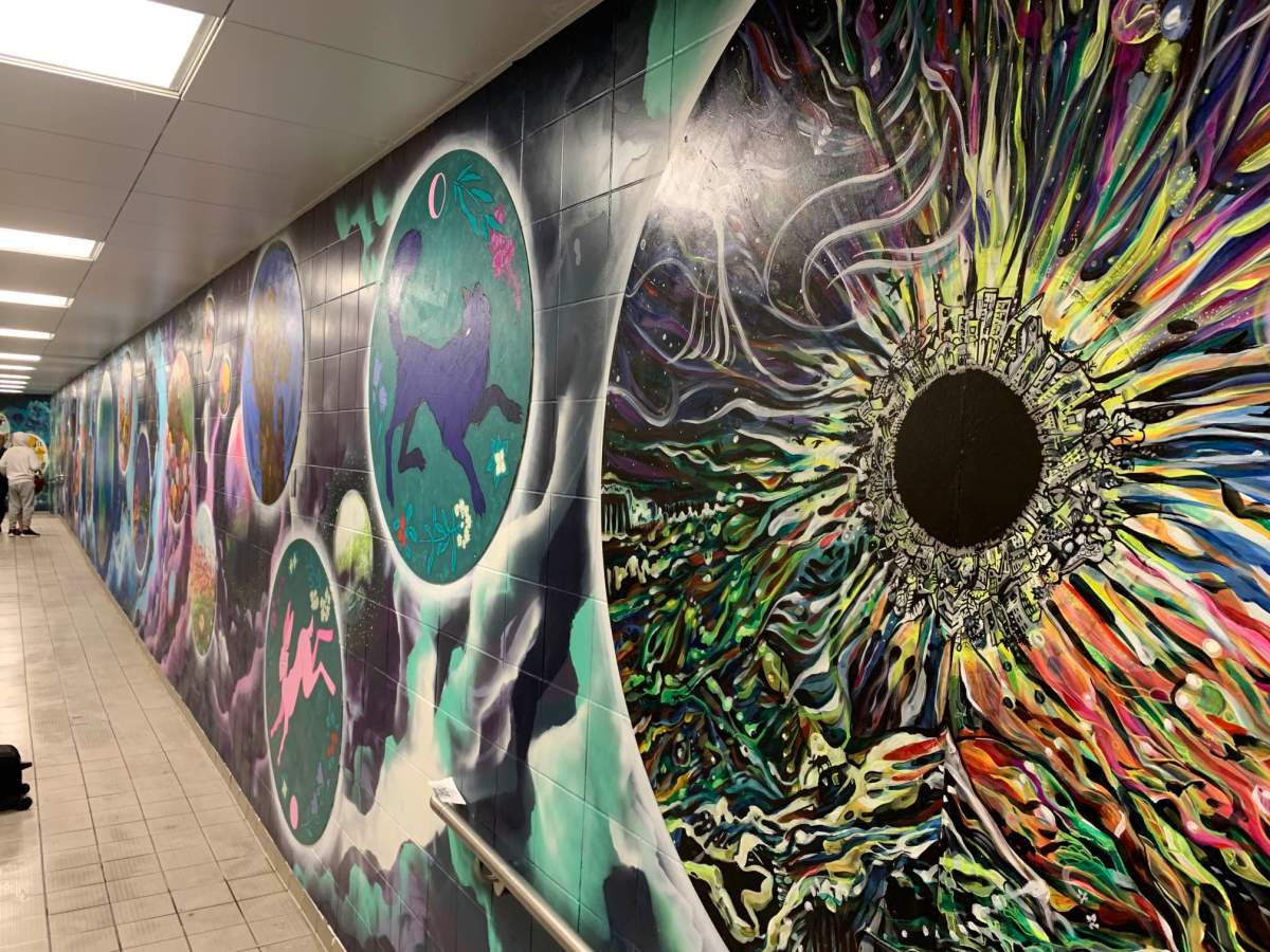 The YEG Dignity Mural, unveiled June 27, 2023.