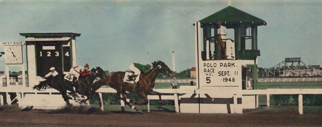 The Polo Park race track, 1948.