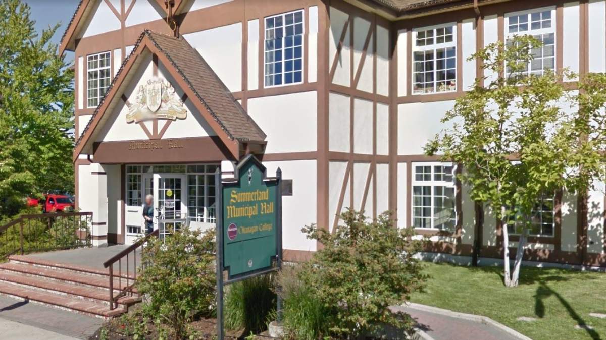 Municipal hall in the District of Summerland, B.C.