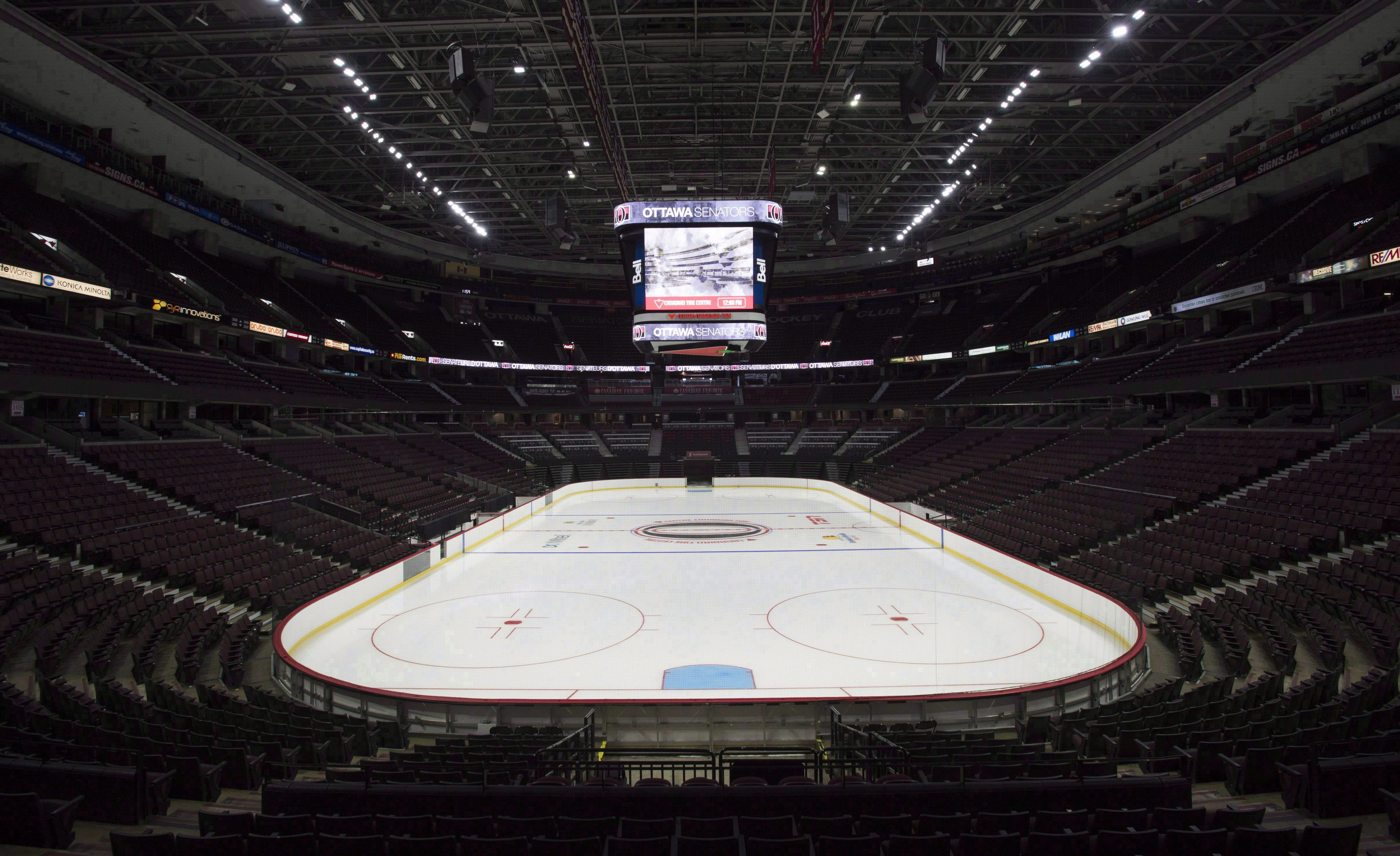 The empty bowl at The Canadian Tire Centre.