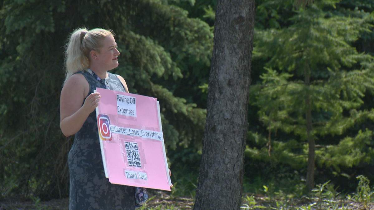 A Regina woman is advocating for others who have cancer by bringing to light the unexpected costs of recovery.