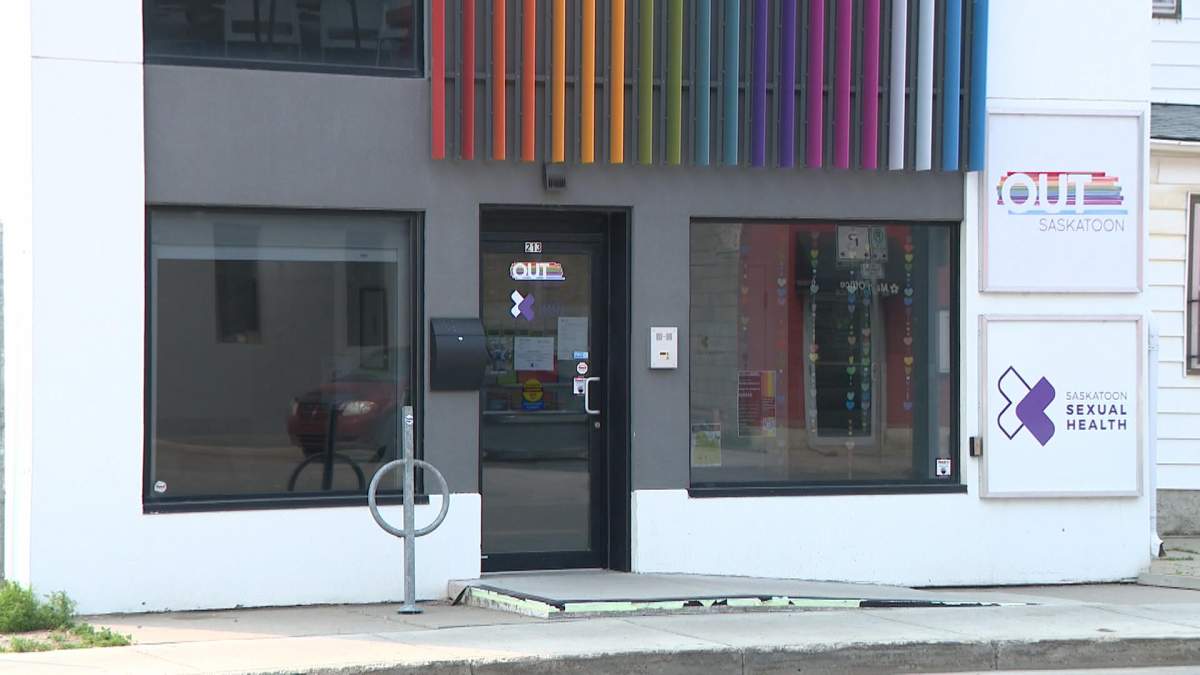 Inappropriate and hateful cards were scattered on the sidewalk in front of OutSaskatoon and Saskatoon's Sexual Health office by an anonymous sender on June 8, 2023. 