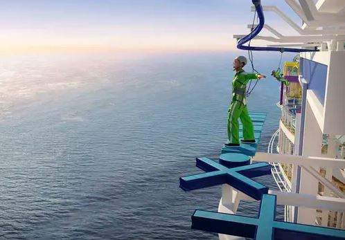 A rendering of the ship’s sky-walk and ropes course.