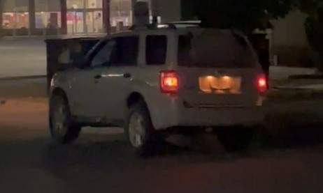 The suspect vehicle is described as a 2000's silver or light-grey coloured Ford Escape.