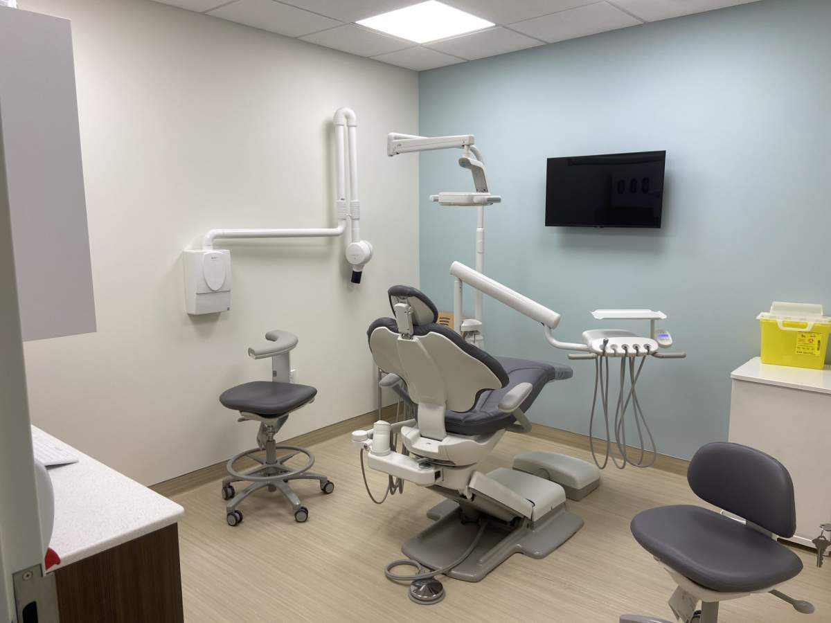 One of four new operatories at the new Middlesex London Health Unit dental services office located in The Shops on Sydenham in Strathroy, Ont.