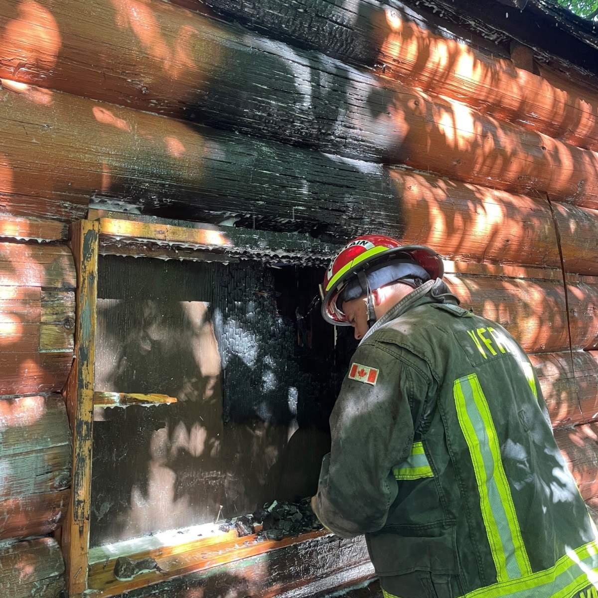 A Wednesday afternoon fire in Vernon is being treated as suspicious. 