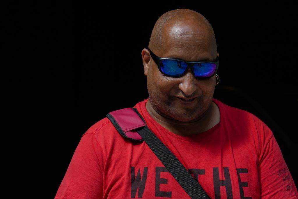 Michael Smith is photographed outside the Stratchona Hotel in Toronto on Wednesday July 11, 2023. Michael, along with other residents faces eviction from the hotel, which is being used to provide shelter to the unhoused, and THE CANADIAN PRESS/Chris Young