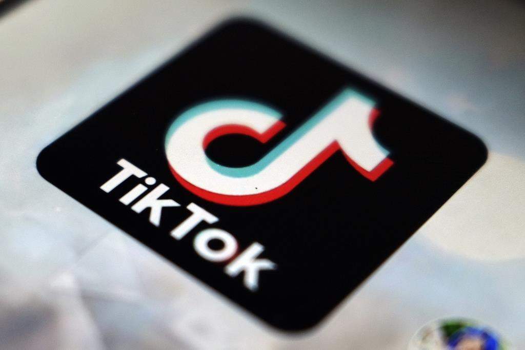 FILE - The TikTok app logo, in Tokyo, on Sept. 28, 2020.