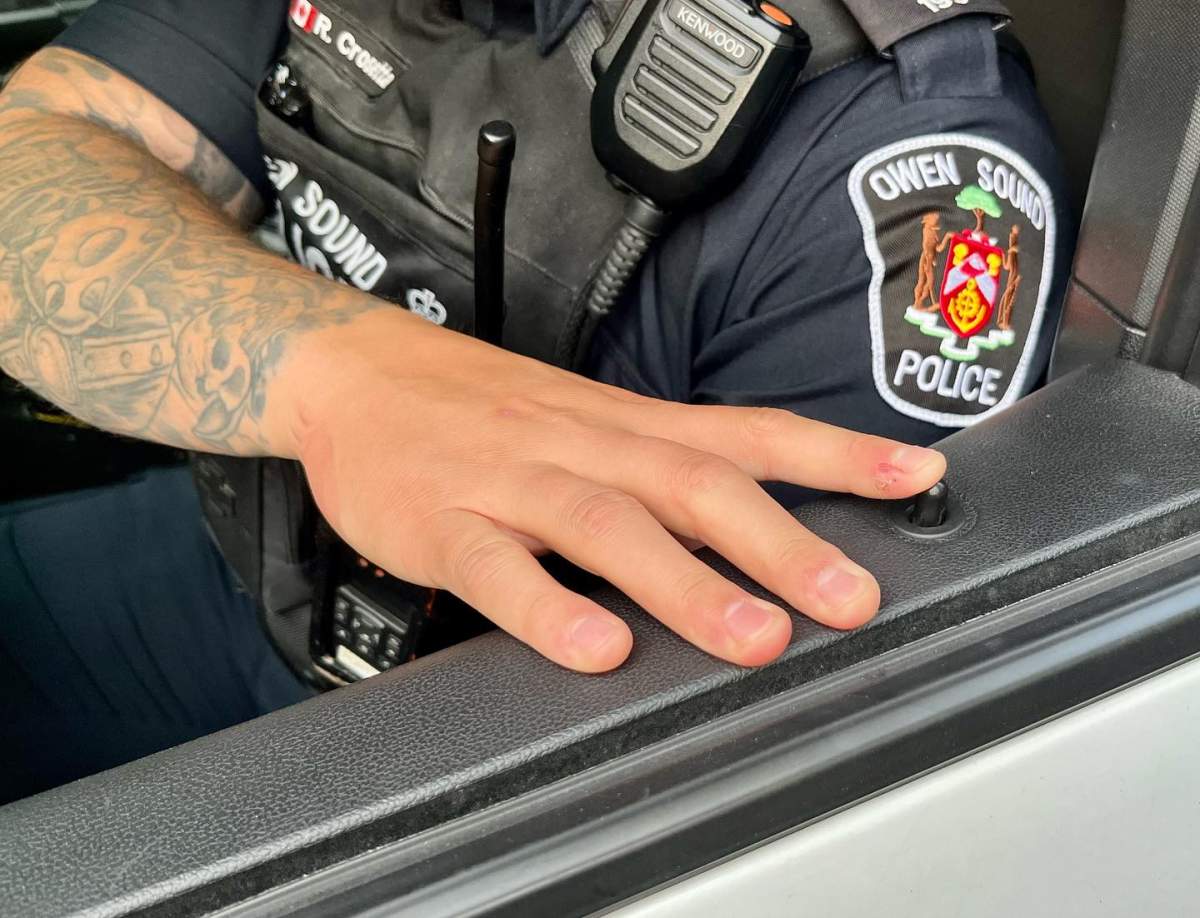 Owen Sound police officer.