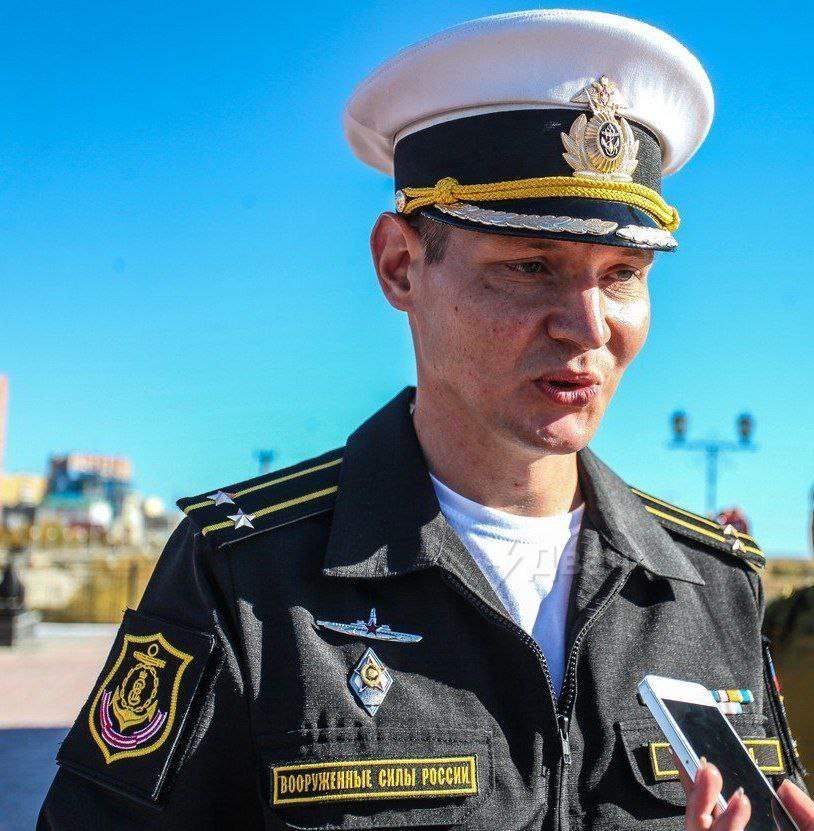 Photo of Stanislav Rzhitsky, 42, a Russian Navy commander who was shot dead on July 10, 2023 in the southern Russian city of Krasnodar.