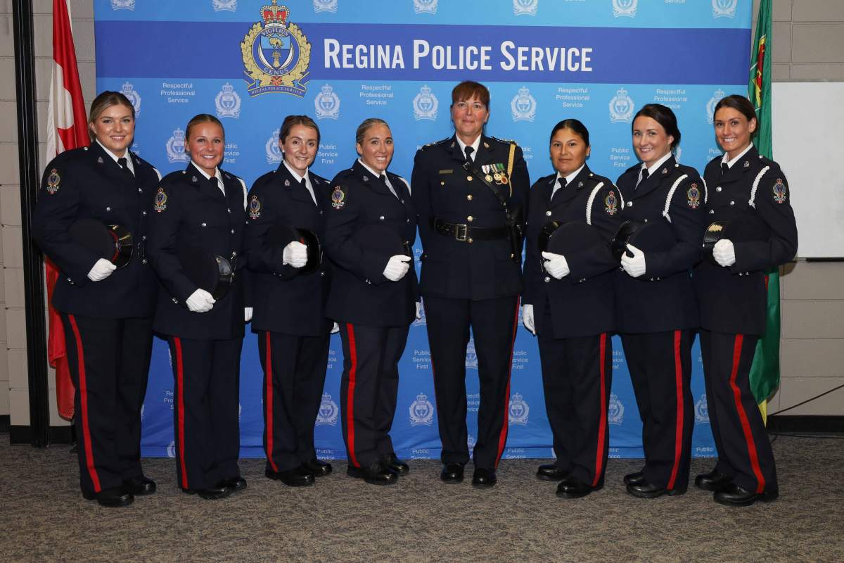 Of the 15 new recruits sworn in on July 20, 7 of them were women.