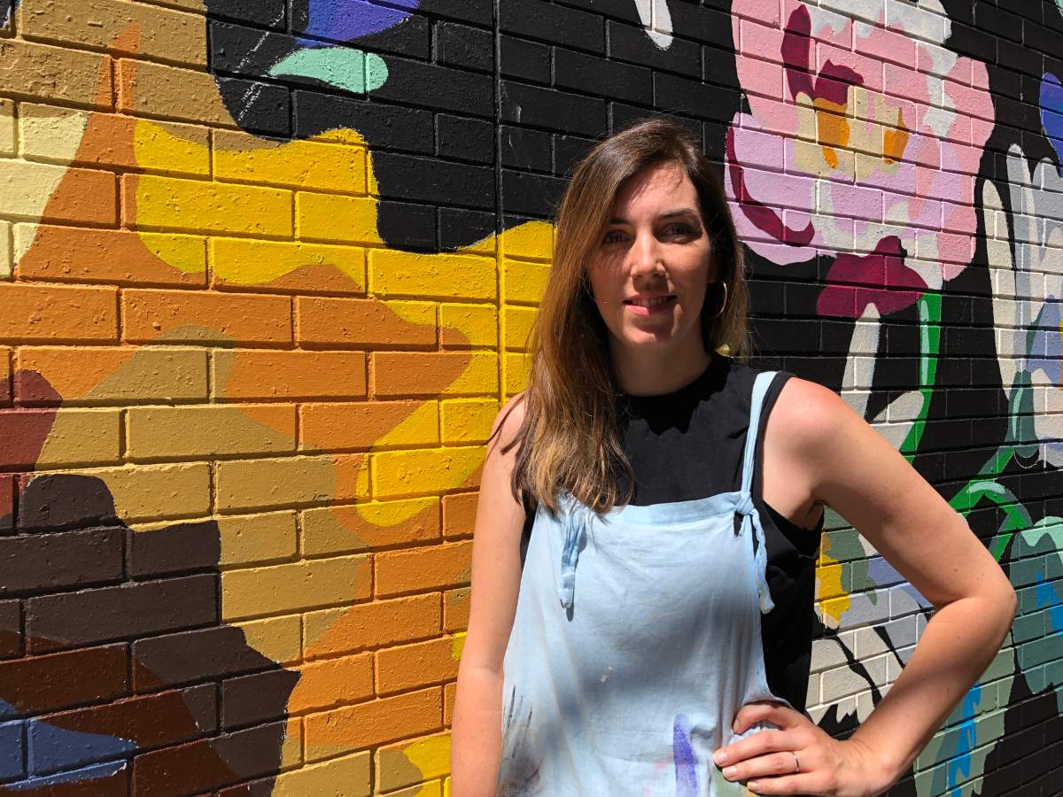 New Brunswick-based artist Laura Forrester participates in the second annual Halifax Mural Festival.
