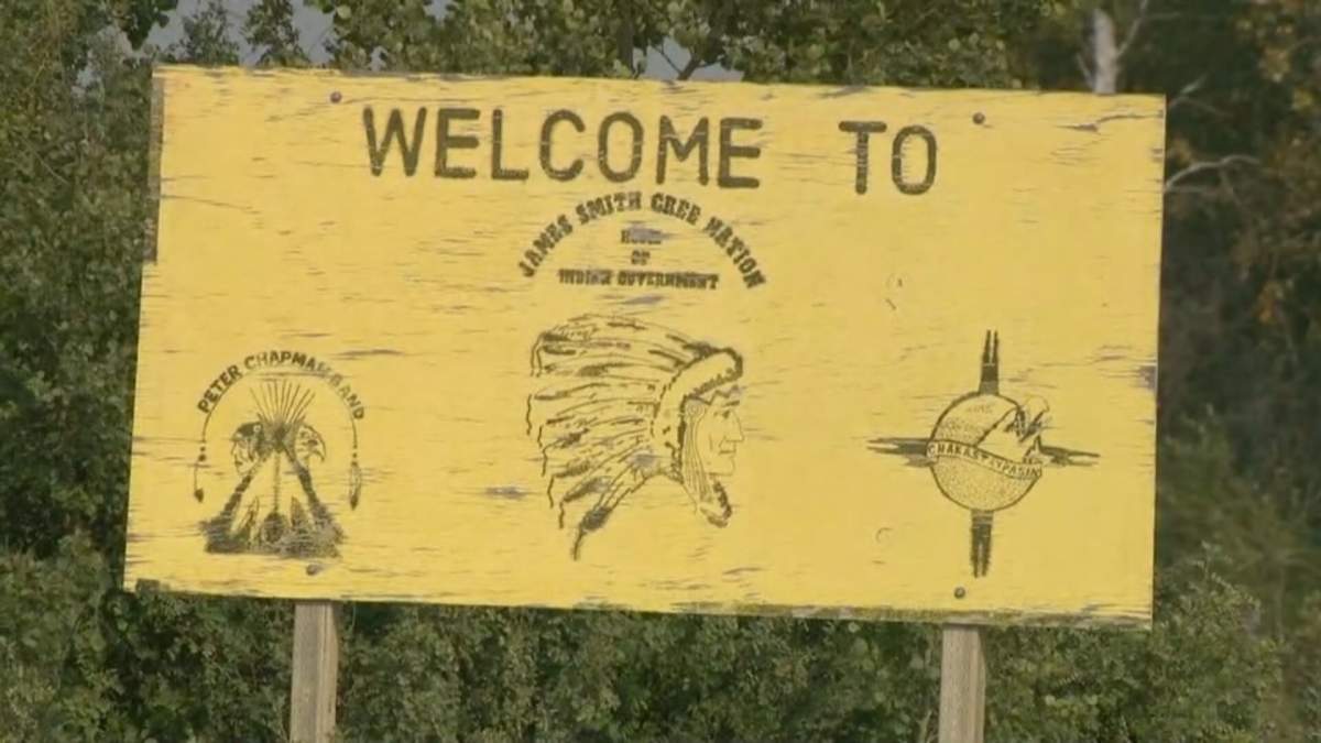 A 51-year-old man from the James Smith Cree Nation was arrested and charged for assault and uttering threats while armed with a machete.