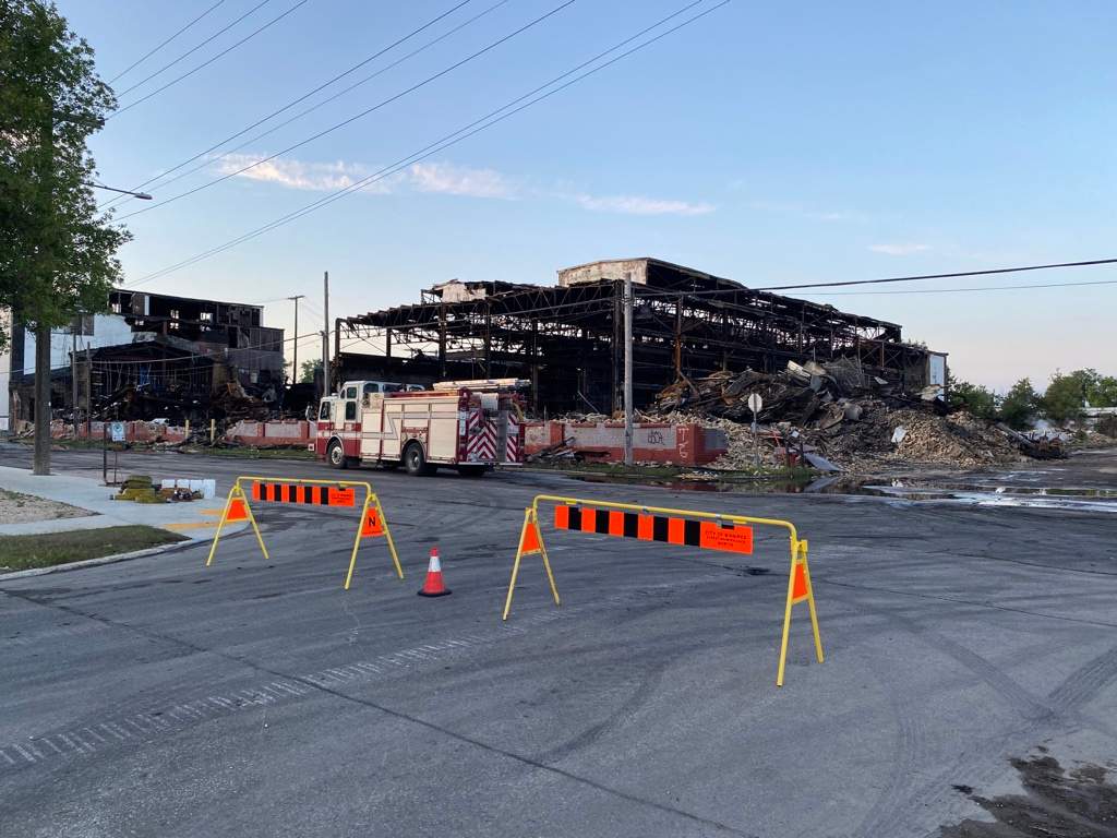 The Vulcan Iron Works building has been a victim of multiple fires since it was gutted by a massive blaze in July 2023.