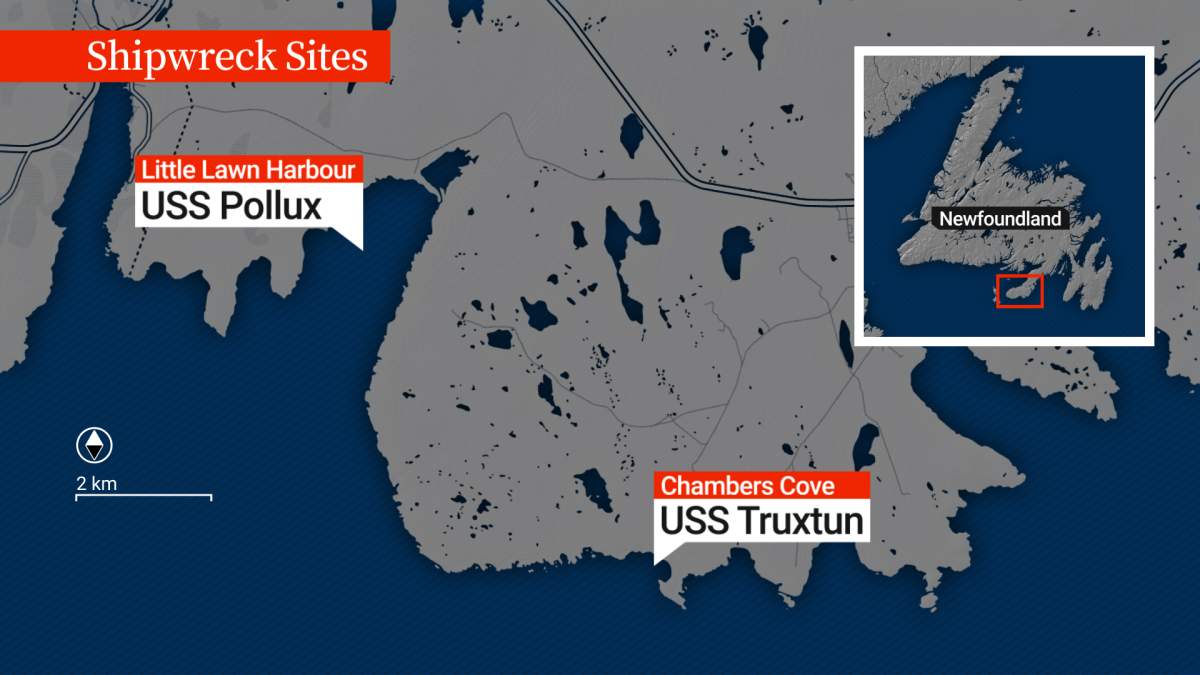 WWII bombs found at Newfoundland shipwrecks could still be dangerous, Navy says - image
