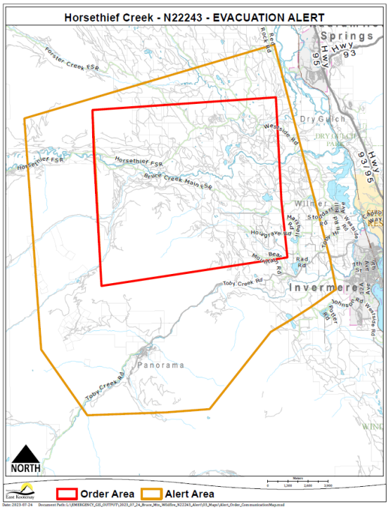 RDEK fire map