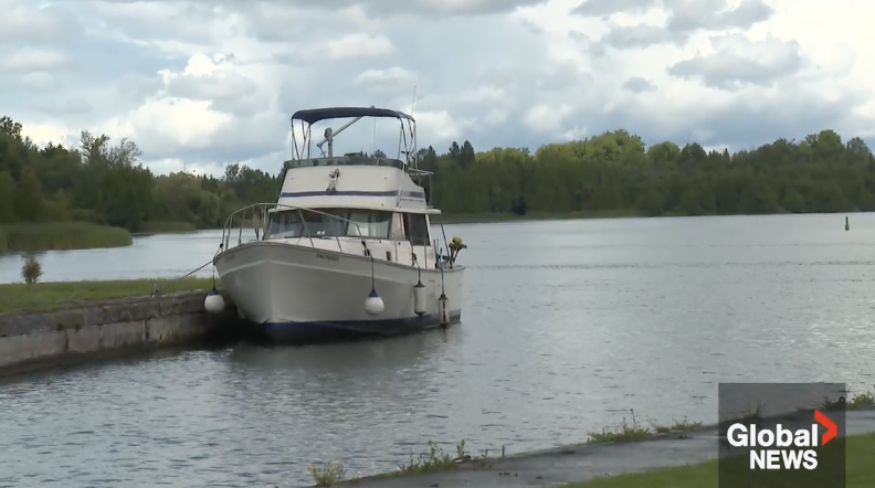 Peterborough County OPP charged the operator of this vessel found at Lock 23 of the Trent-Severn Waterway with impaired driving on July 20, 2023.