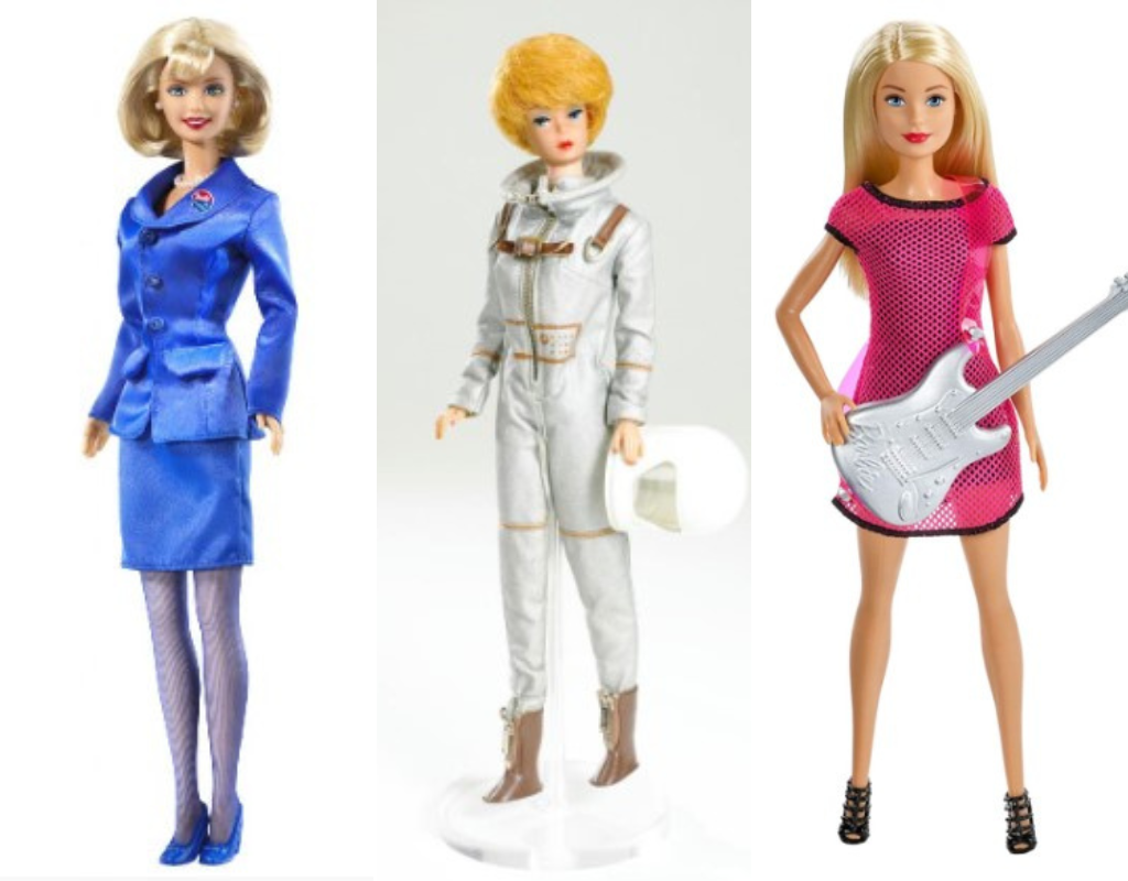 Barbie has held hundereds of jobs over the years.