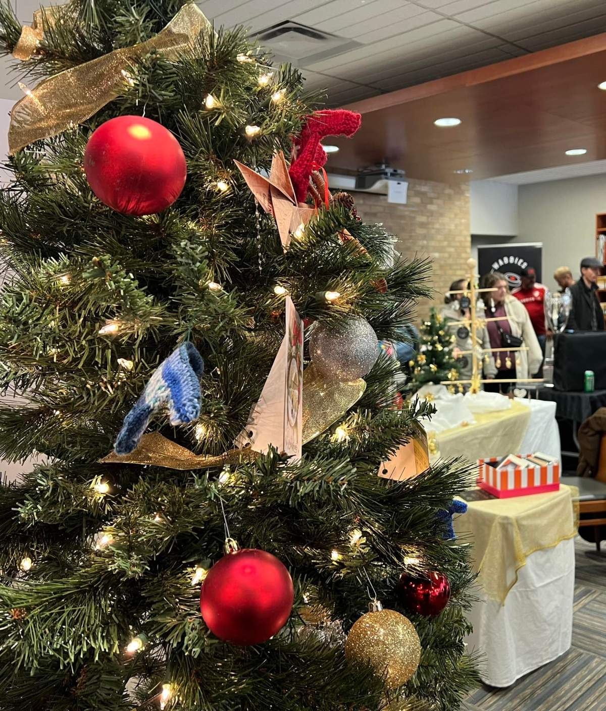 Inside the Christmas Market at the Wellington County Museum and Archives.