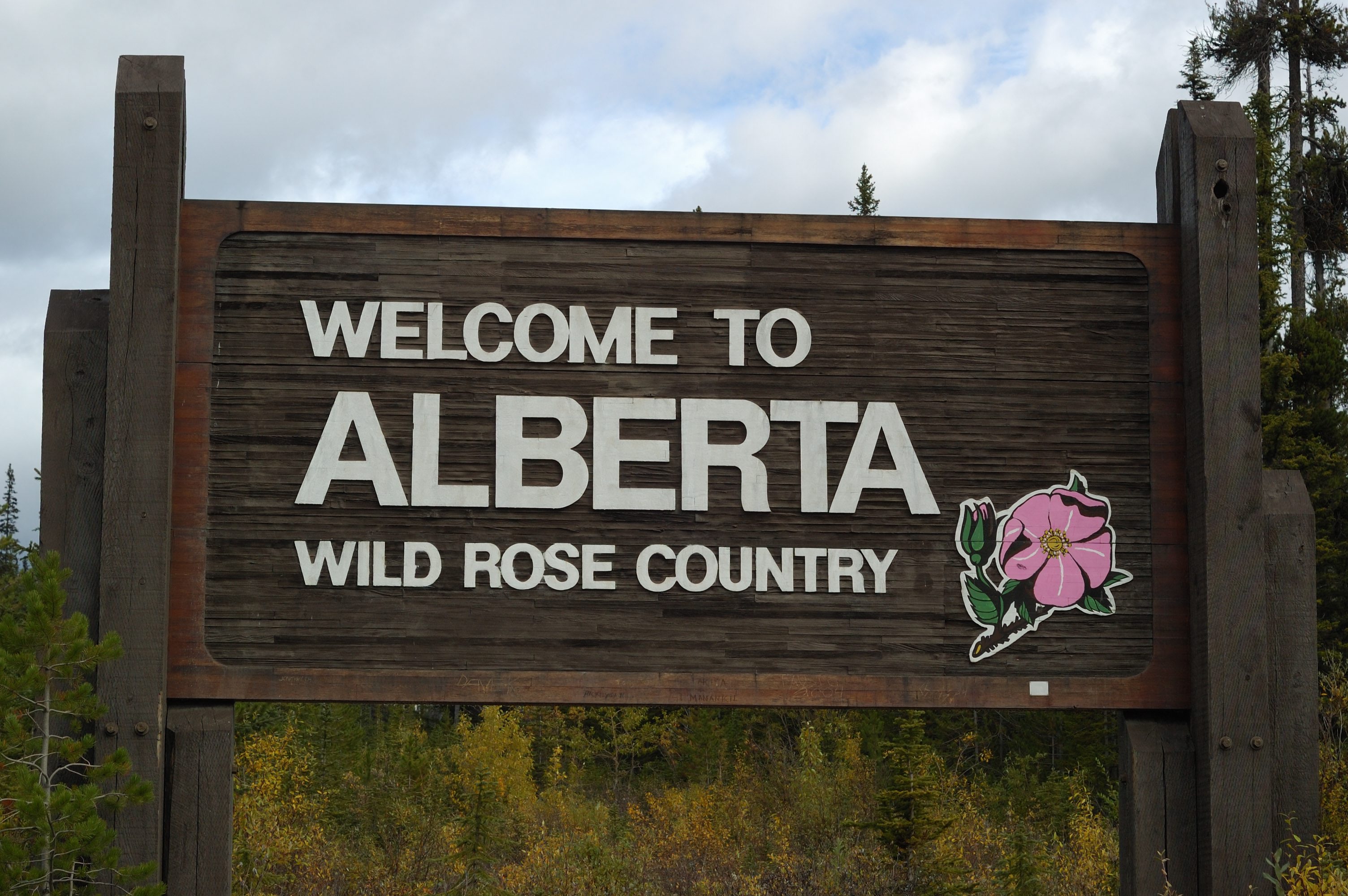 Welcome to Alberta sign
