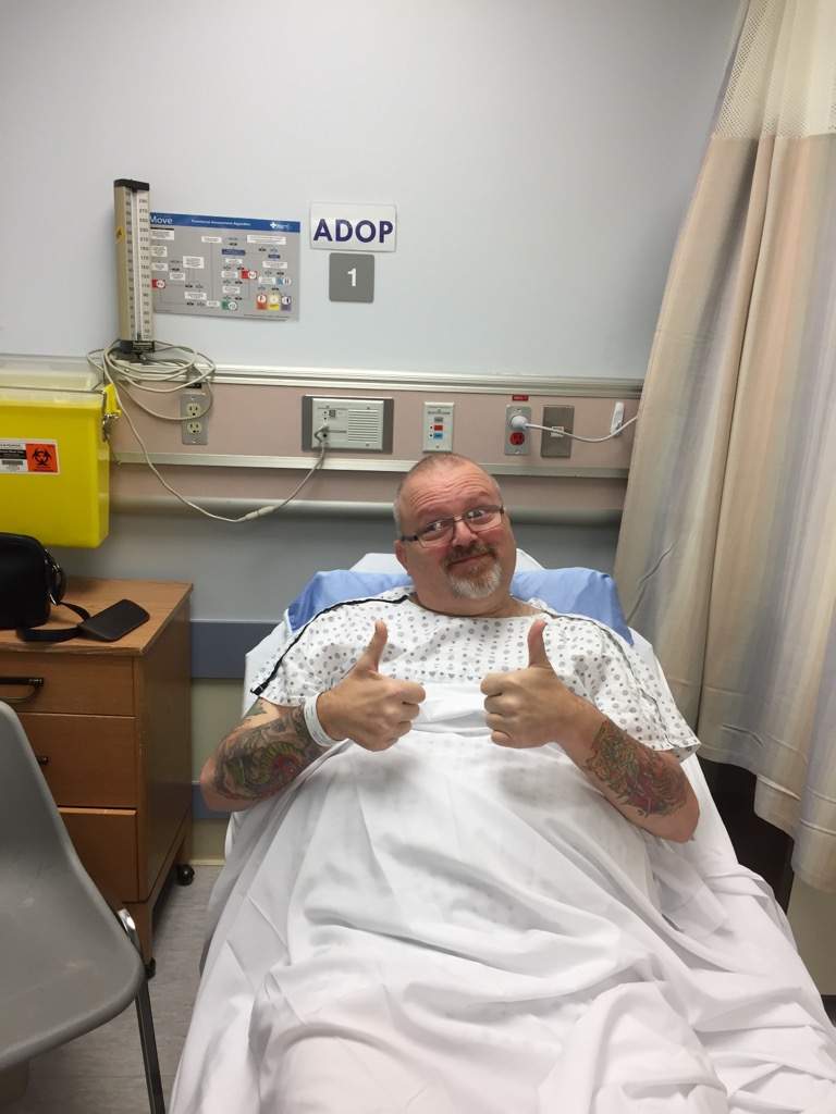 Don before one of his surgeries.