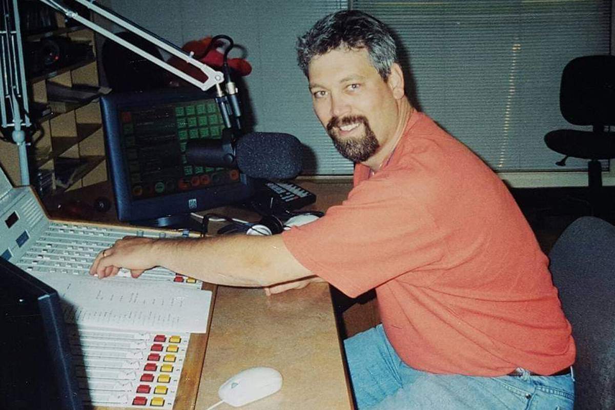 A younger Darryl Law back at the old Dave studios in Cambridge.