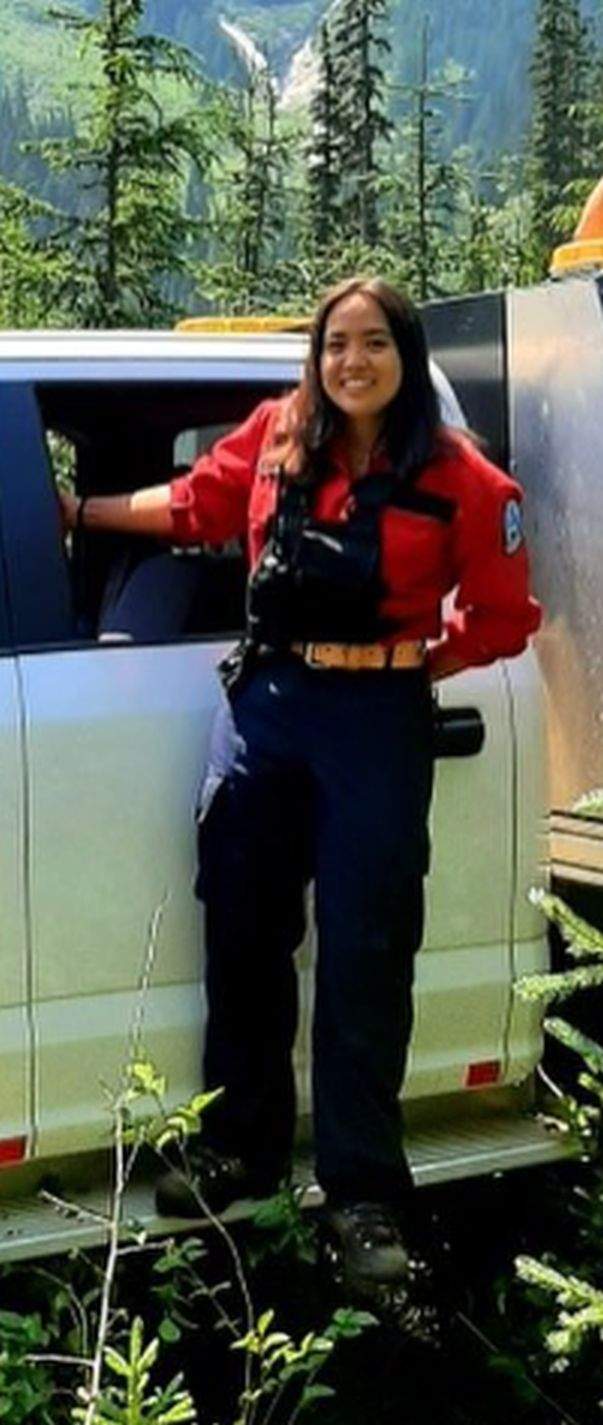 The B.C. Wildfire firefighter has been identified as 19-year-old Devyn Gale.