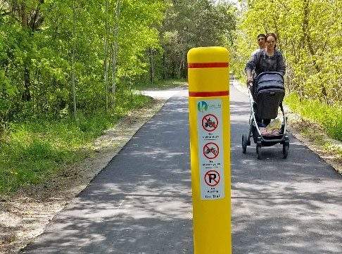 Federal funding supports paving a section of the Omemee Trail in the City of Kawartha Lakes.