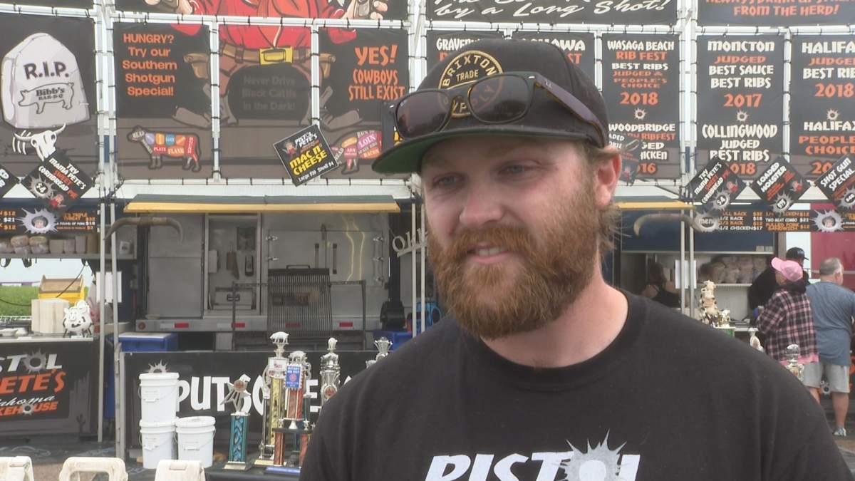 Mitchell Russell, the owner of Pistol Pete's Smokehouse.