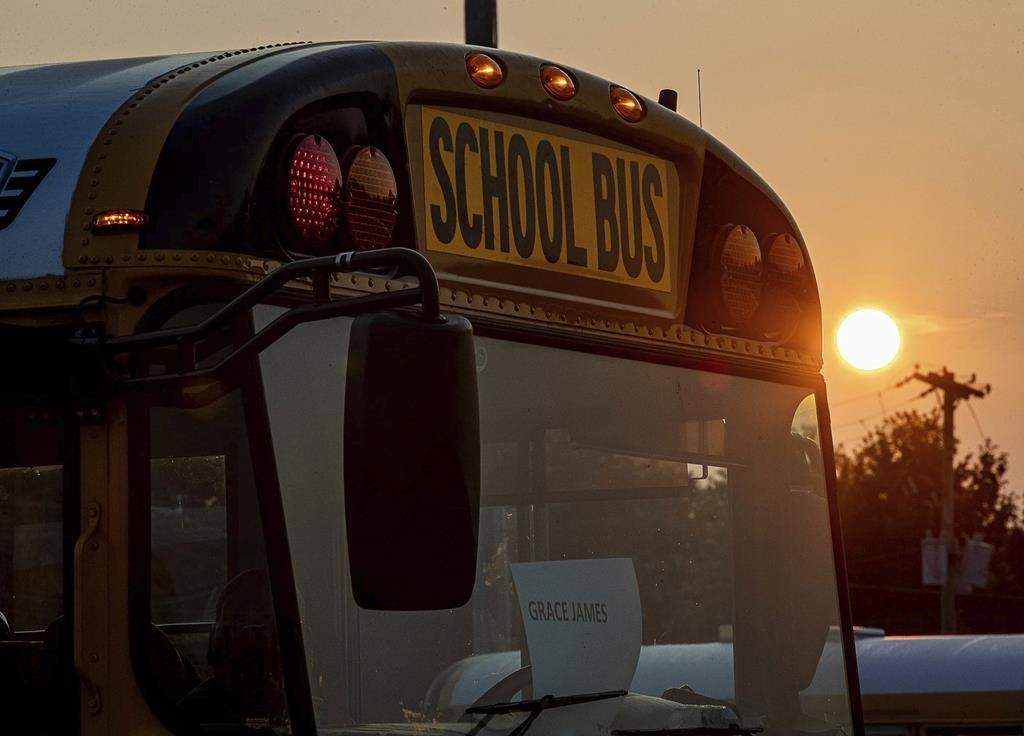 Saskatchewan RCMP are investigating a crash involving a school bus on Oct. 28, 2024.