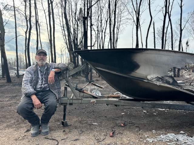 Damage seen in Enterprise after wildfires burnt through the town.