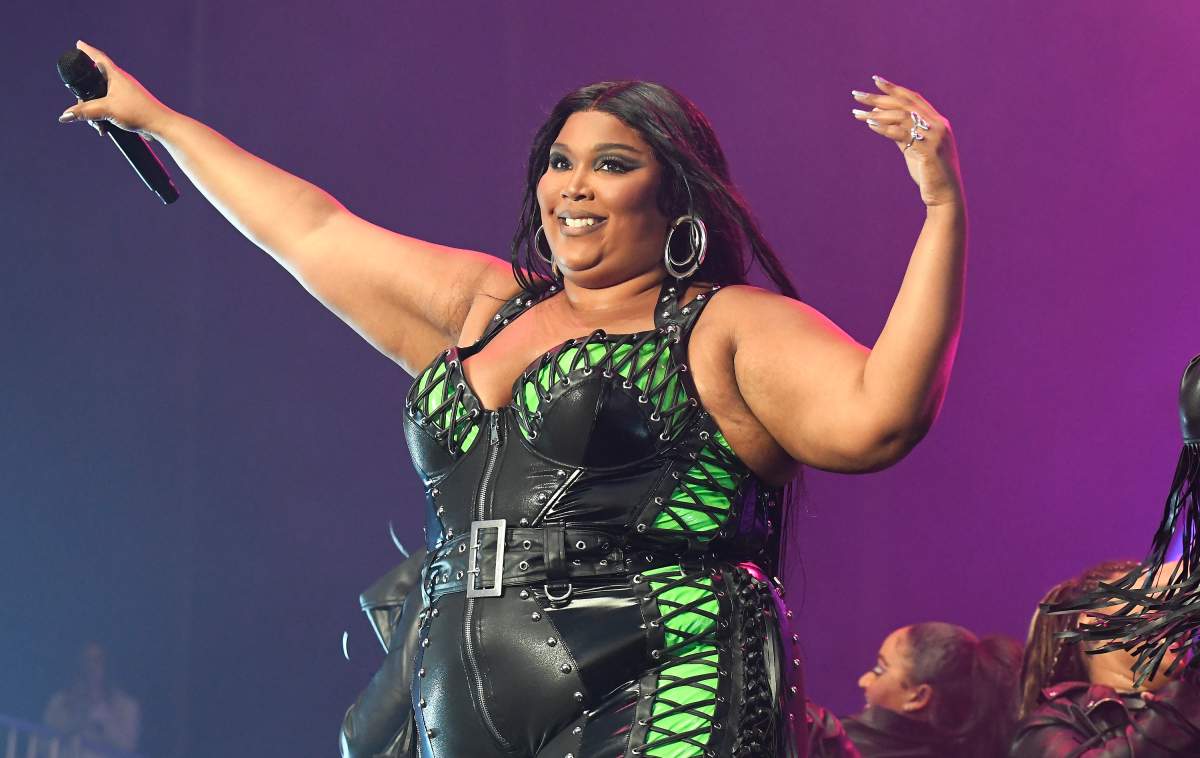 Lizzo on stage.