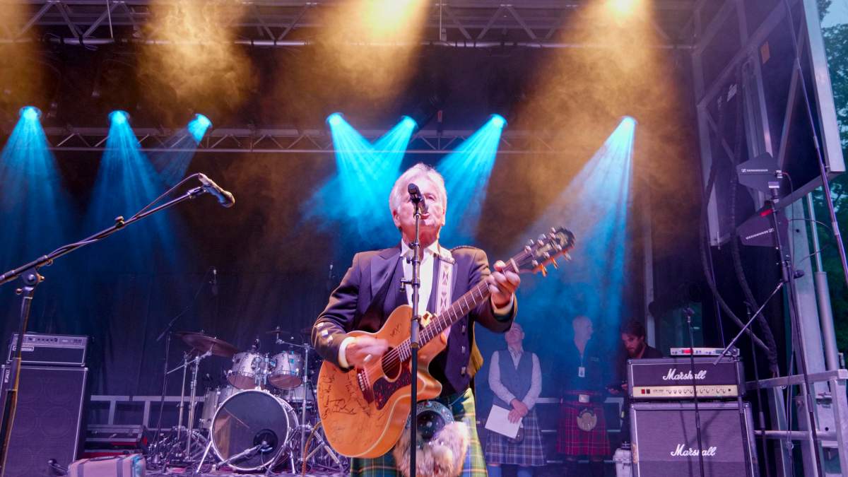 Tommy Leadbeater was one of the performers at the Fergus Scottish Festival.