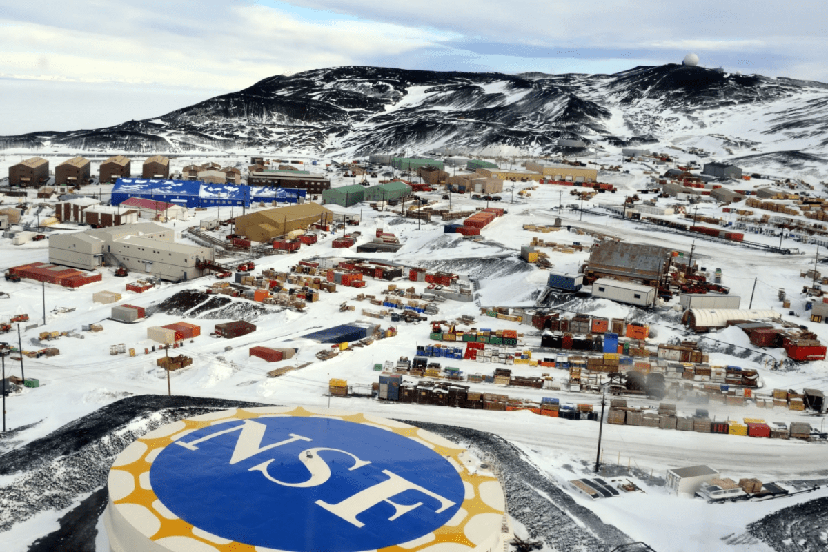 McMurdo Station from above.