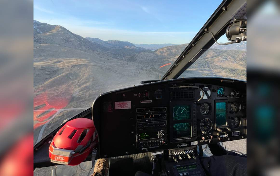 Aerial support was used to help find the body of a missing hiker on Tuesday.